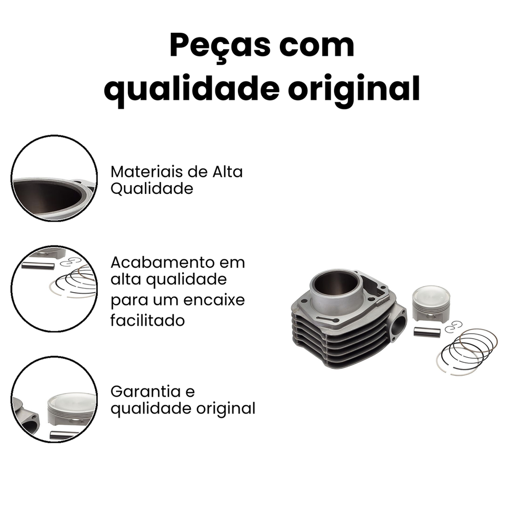 Kit Motor CG160/NXR160 BROS (KMP) - CG - Imagem 3