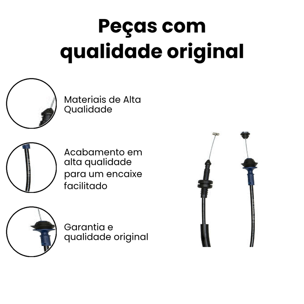 Cabo Acelerador Dianteiro IKS Saveiro - Imagem 3