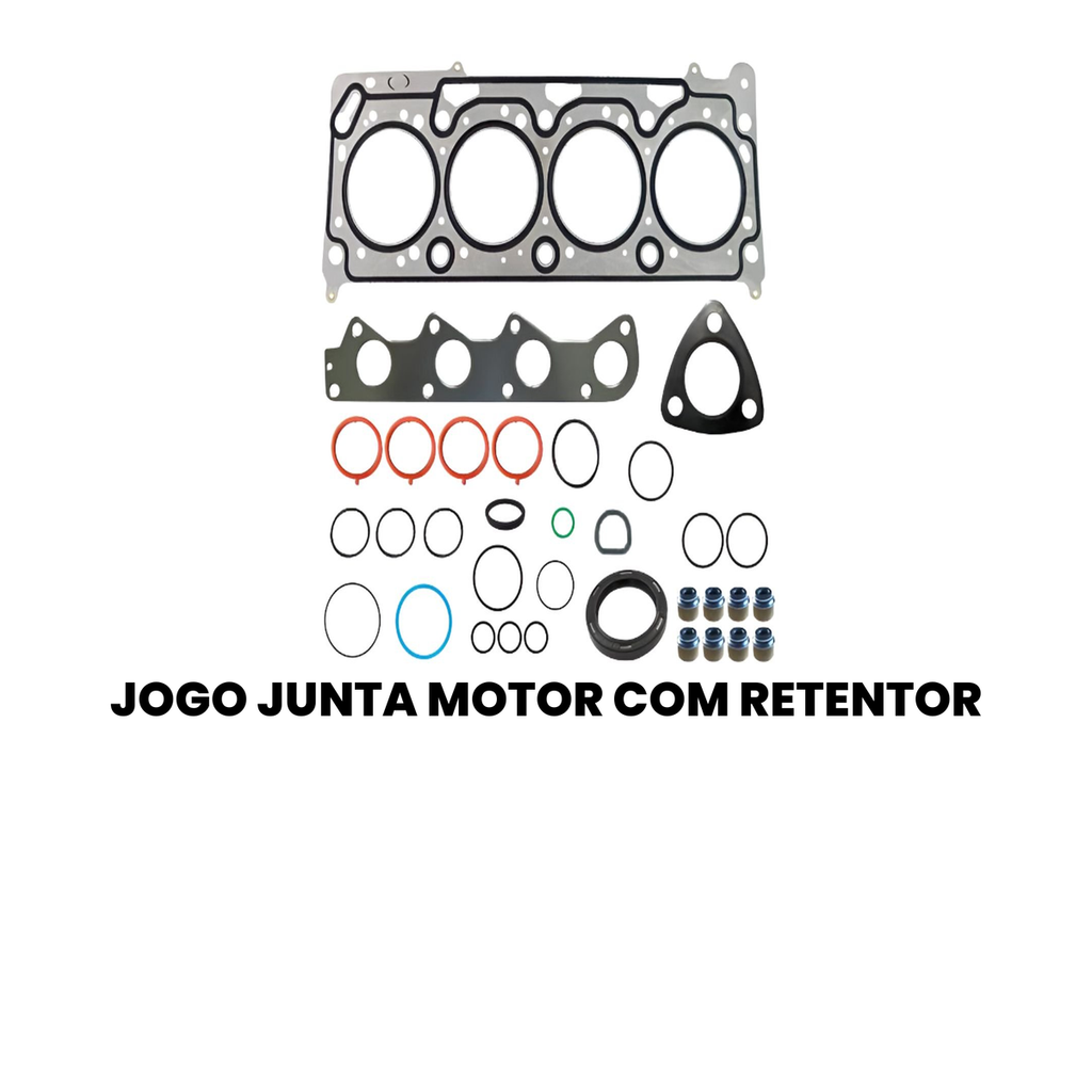 Jogo Junta Motor com Retentor Gol Fox - Bastos - Imagem 2
