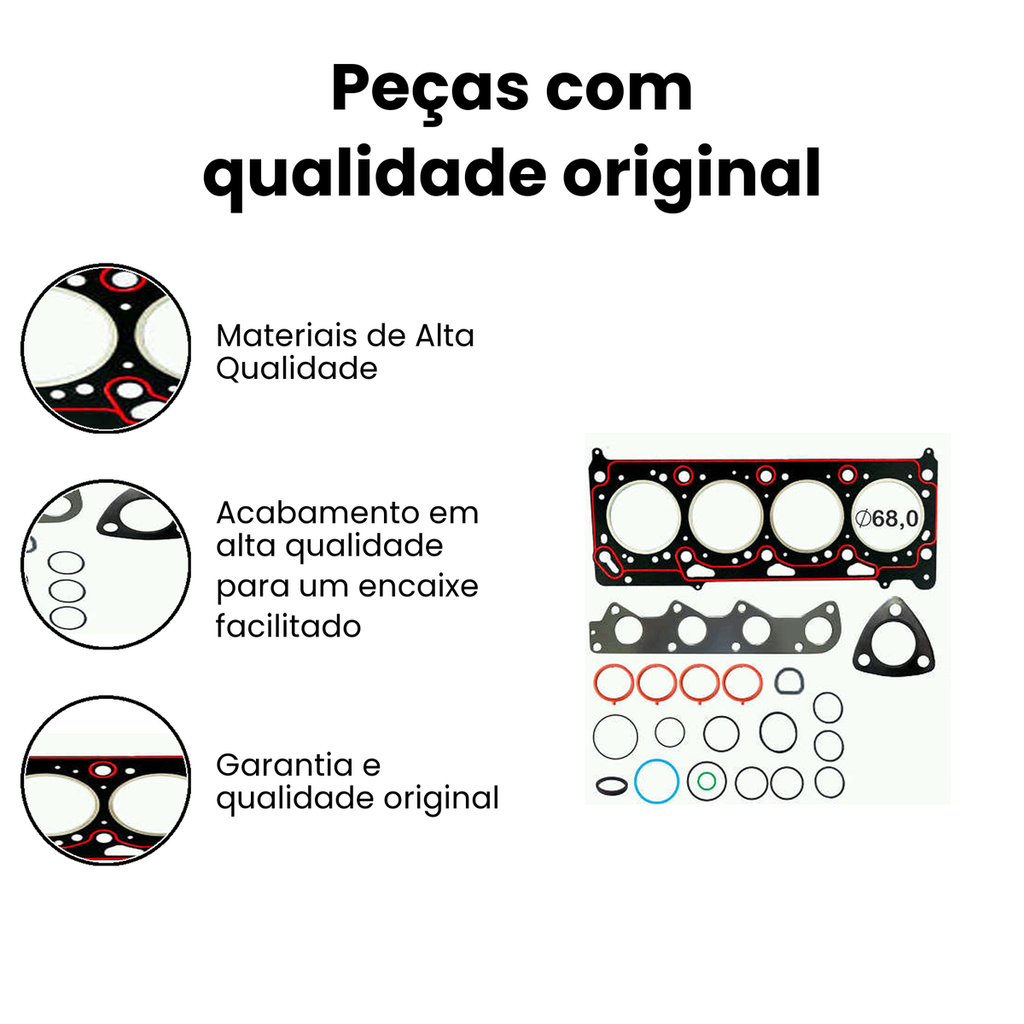 Jogo Junta Motor Sem Retentor Voyage Fox - Imagem 3