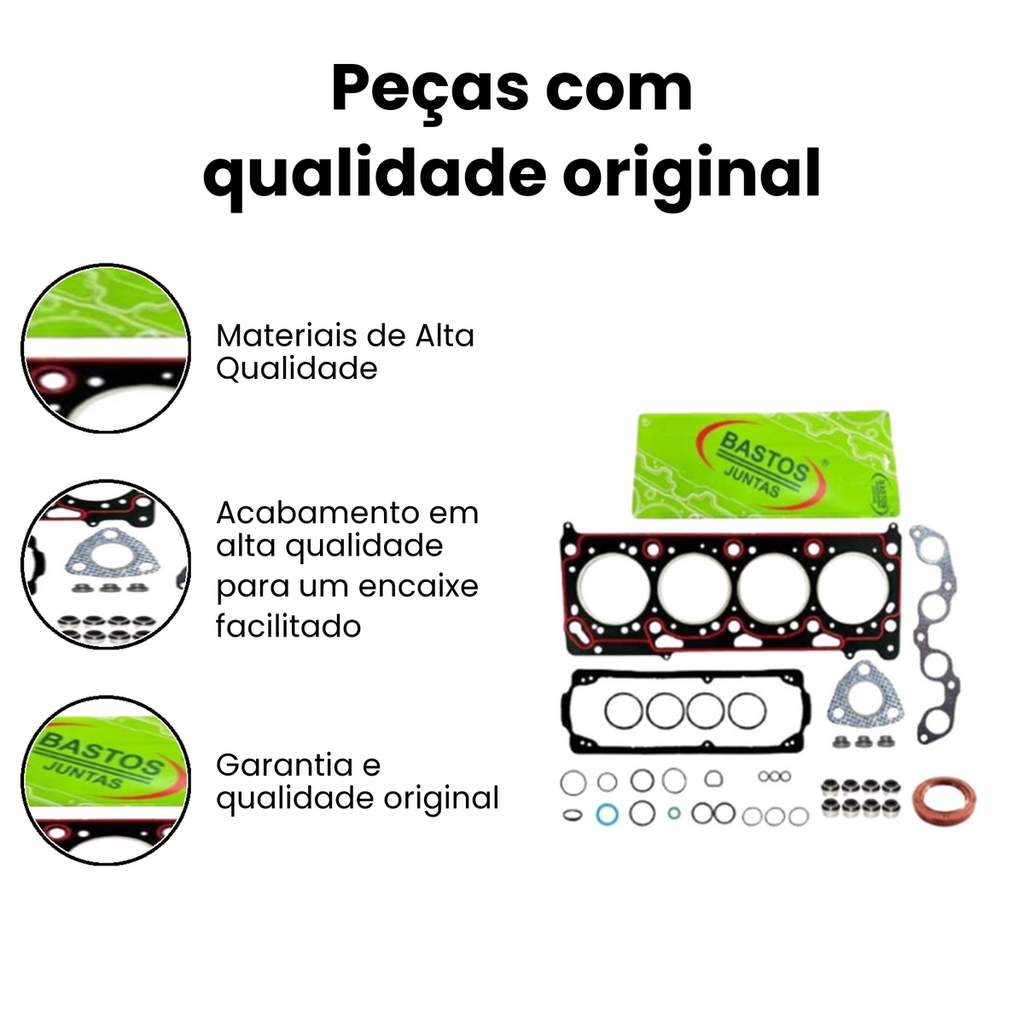Jogo Junta Motor c/ Retentor Gol - Bastos - Imagem 3