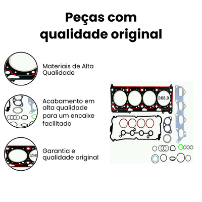 Jogo Juntas Motor Sem Retentor Gol Ibiza - Bastos - Imagem 3