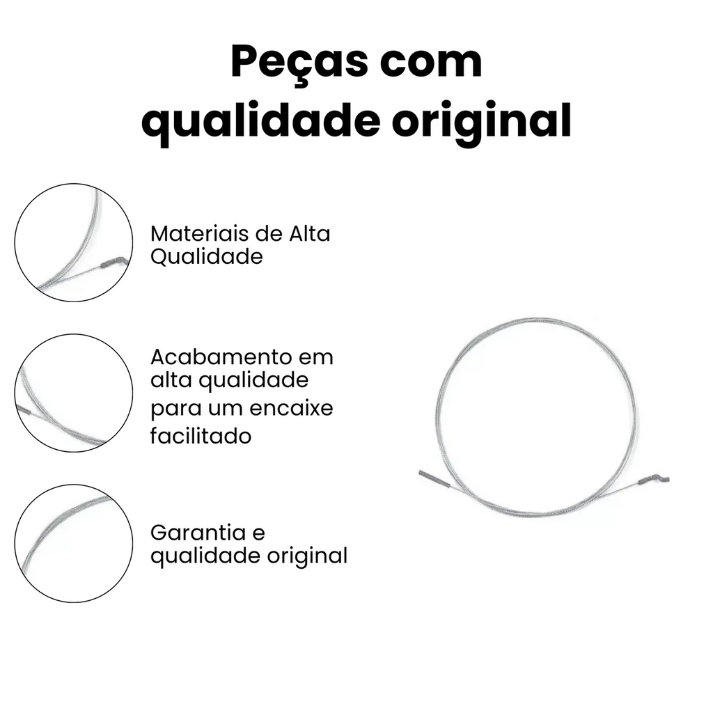 Cabo Acelerador Dianteiro Volkswagen Fusca Polo - Imagem 3