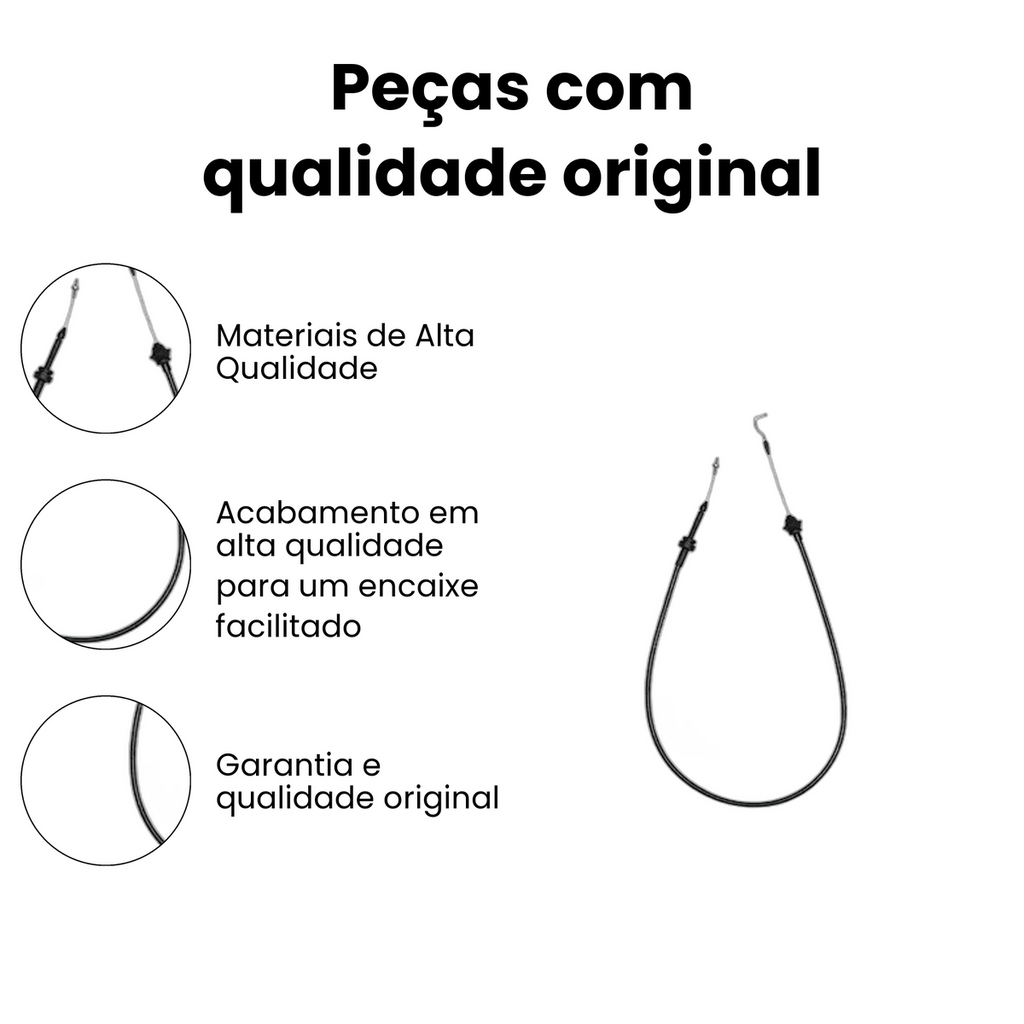 Cabo Acelerador Dianteiro Gol 1000 CHT 1992-1994 - Imagem 3