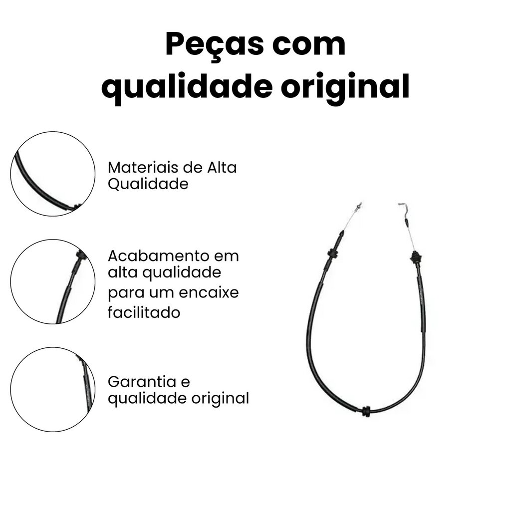 Cabo Acelerador Dianteiro VW Gol Saveiro Parati - Imagem 3