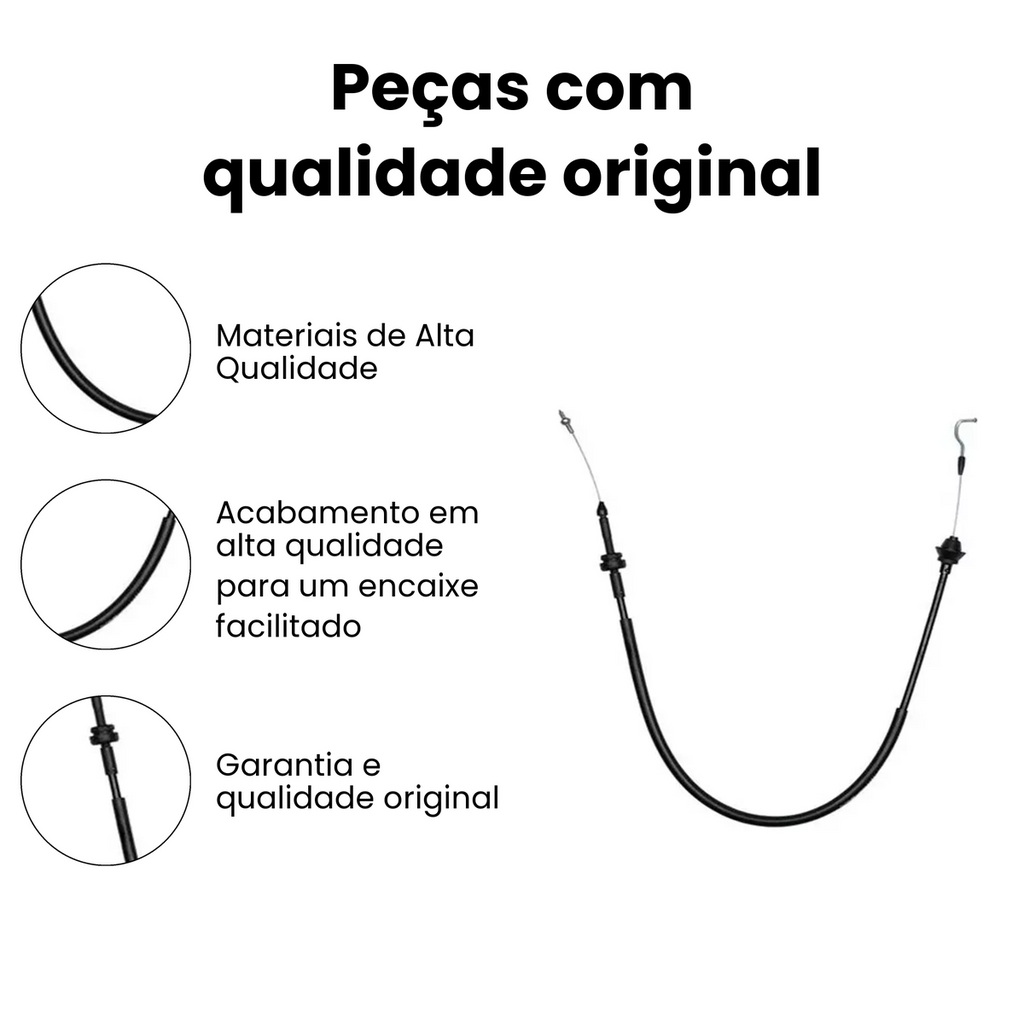 Cabo Acelerador Dianteiro VW Gol Mi City Special - Imagem 3