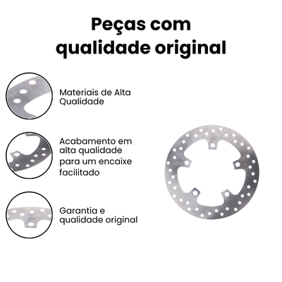 Disco Freio Traseiro Fazer 250 11/16 (GP7) YS YS - Imagem 3