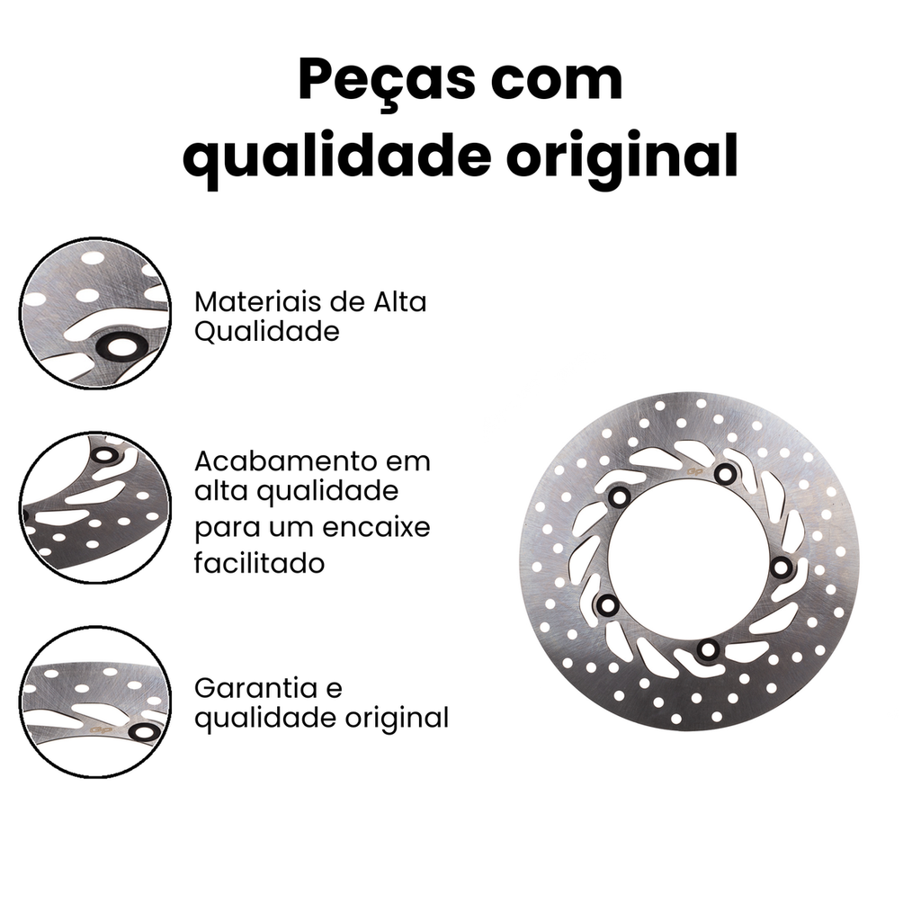 Disco de Freio Dianteiro YBR125 Factor/Fazer150 - Laquila - Imagem 3