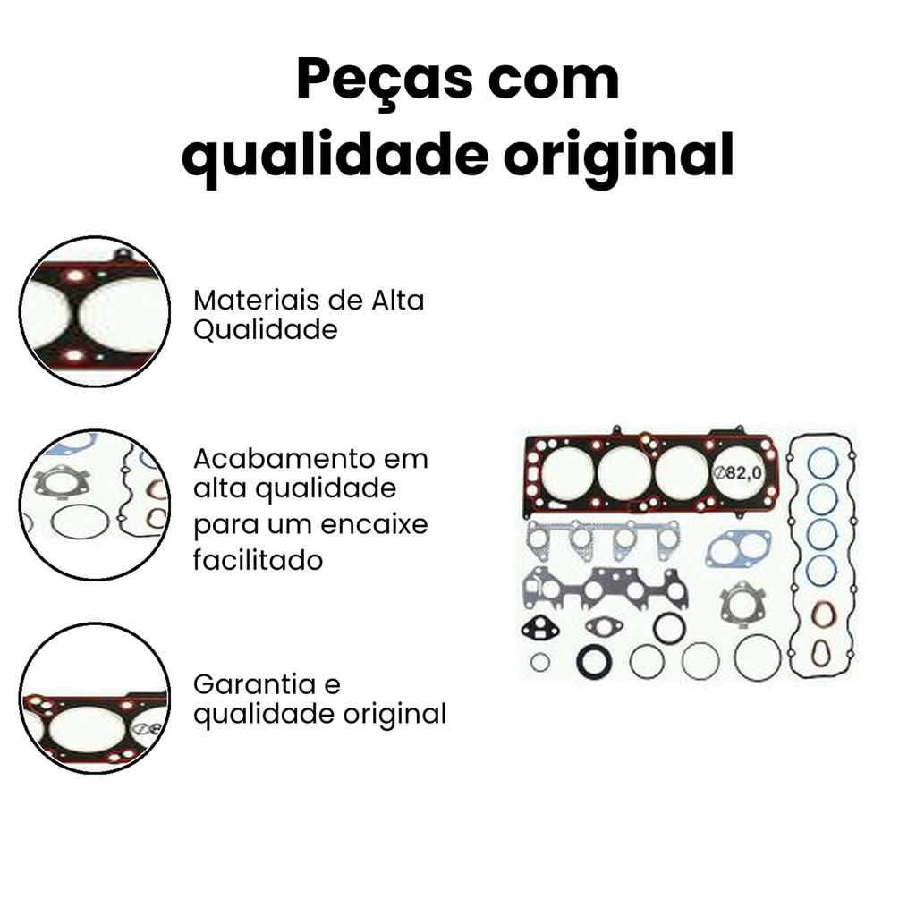 Jogo Juntas Motor Sem Retentor Strada Meriva - Imagem 3