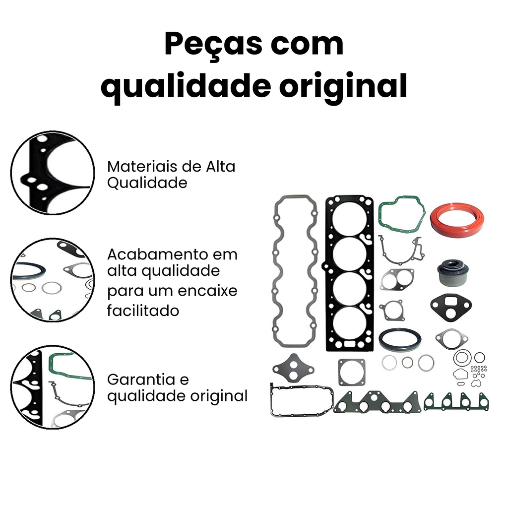 Jogo Junta Motor c/Retentor Cargo 815/1317 99-10 - Imagem 3