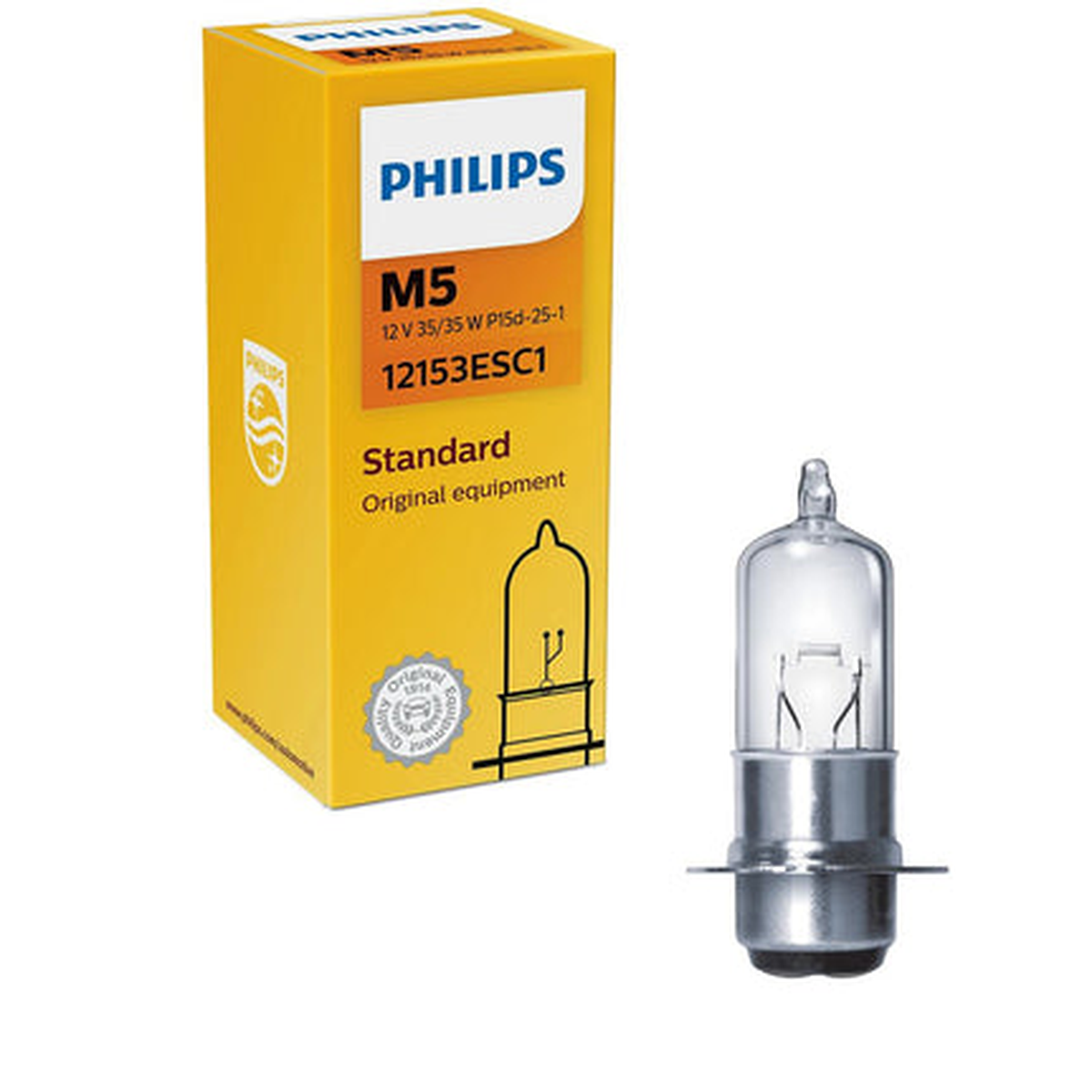 Lâmpada Farol Moto M5 Branca 12V - Universal