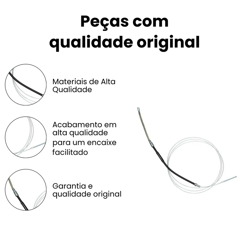 Cabo de Freio Volkswagen Kombi 1996-2005 IKS-1225 - Imagem 3