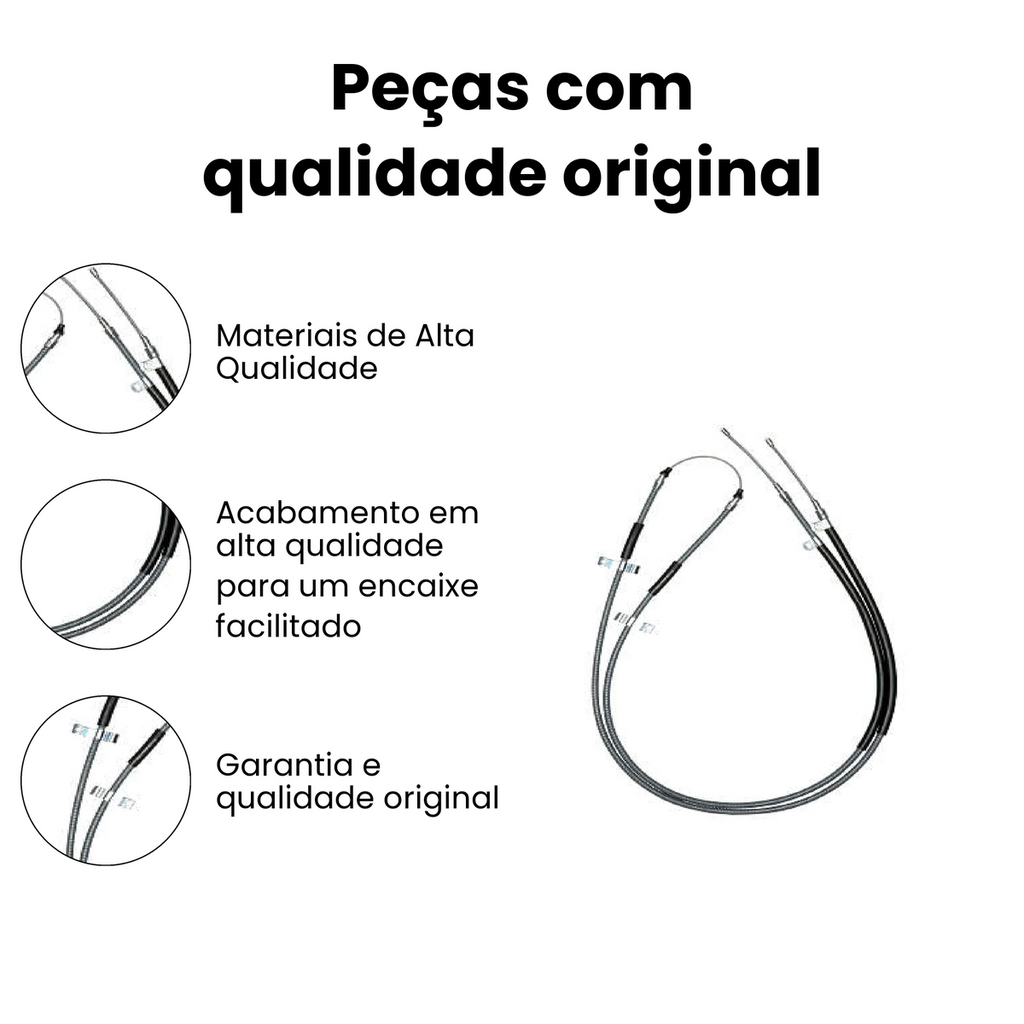 Cabo Freio VW Saveiro 1997-2002 - Imagem 3