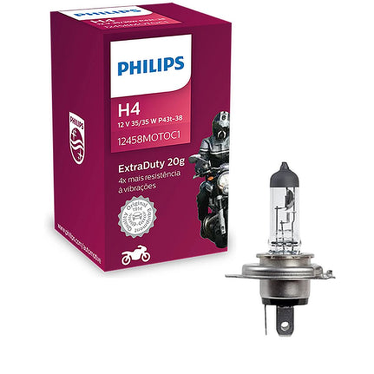 Lâmpada Farol Moto Extra Duty 12V - Universal