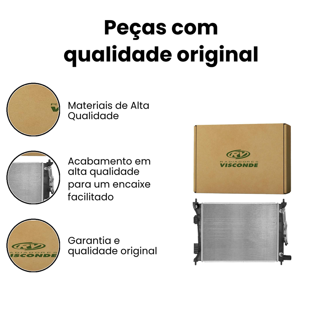 Radiador HB20 HB20 - VISCONDE (12702) - Imagem 3