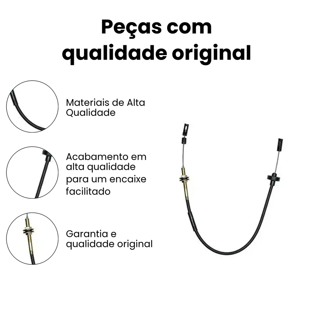 Cabo Embreagem VW Gol Voyage Parati Saveiro AP 1.6 1.8 - Imagem 3
