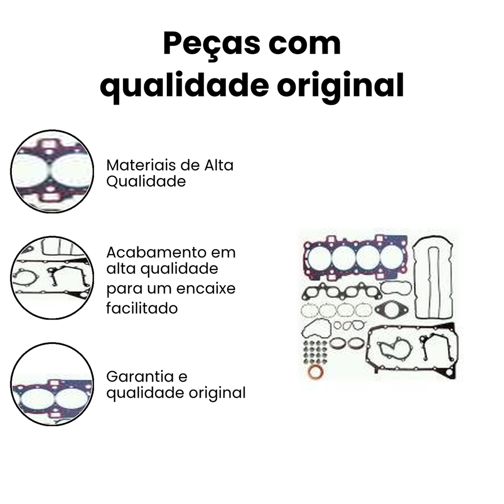 Jogo Juntas Motor c/ Retentor Fiesta Bastos - Imagem 3