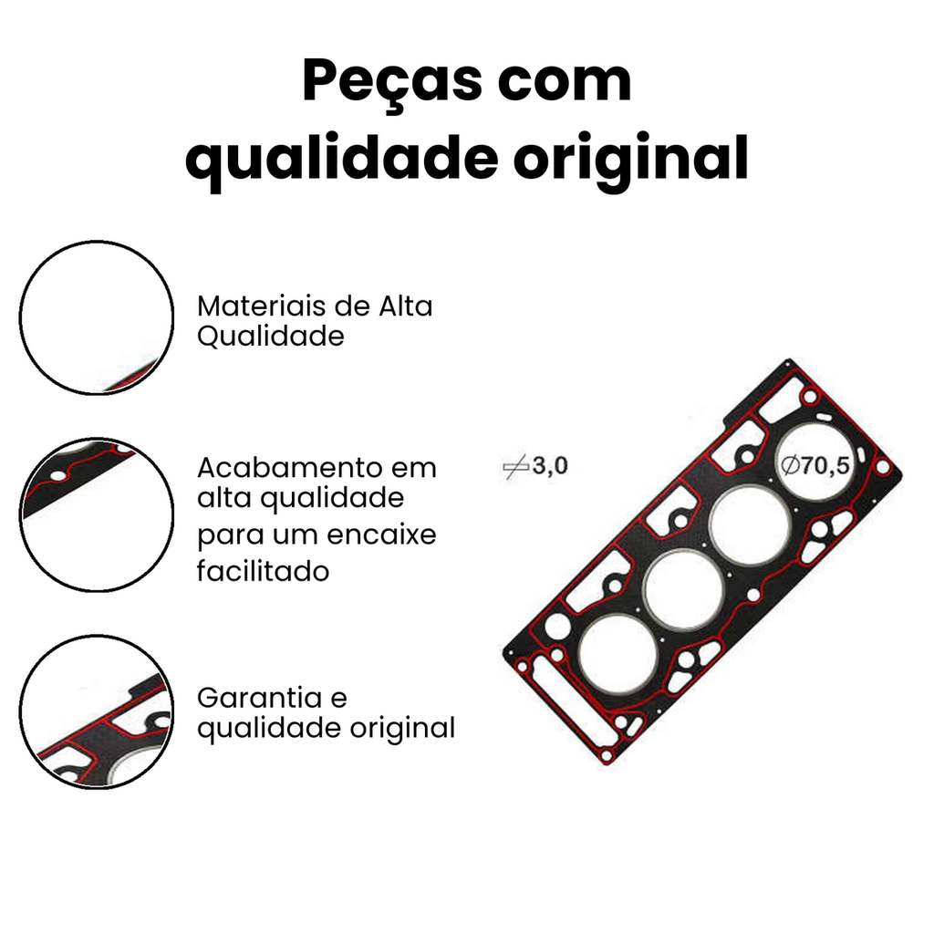 Junta do Cabeçote Bastos Fiesta Fiesta - Imagem 3