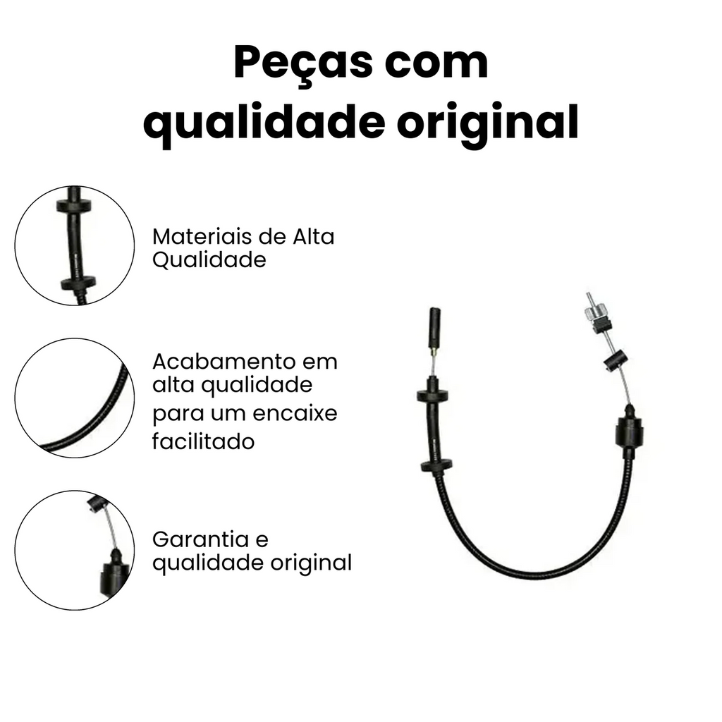 Cabo Embreagem VW Gol Parati 1.0 16V 8V 96-01 - Imagem 3