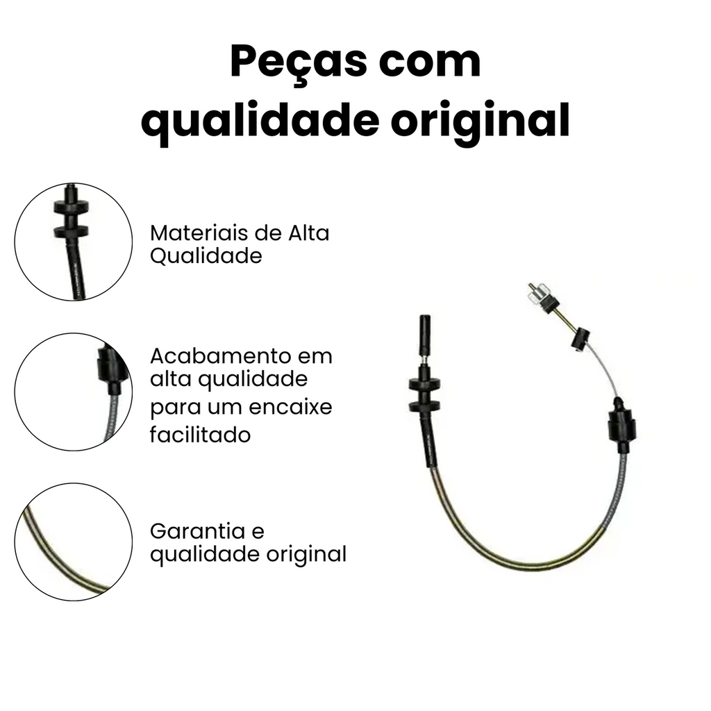 Cabo Embreagem Gol Parati 1.0 16V 8V IKS-1324 - Imagem 3