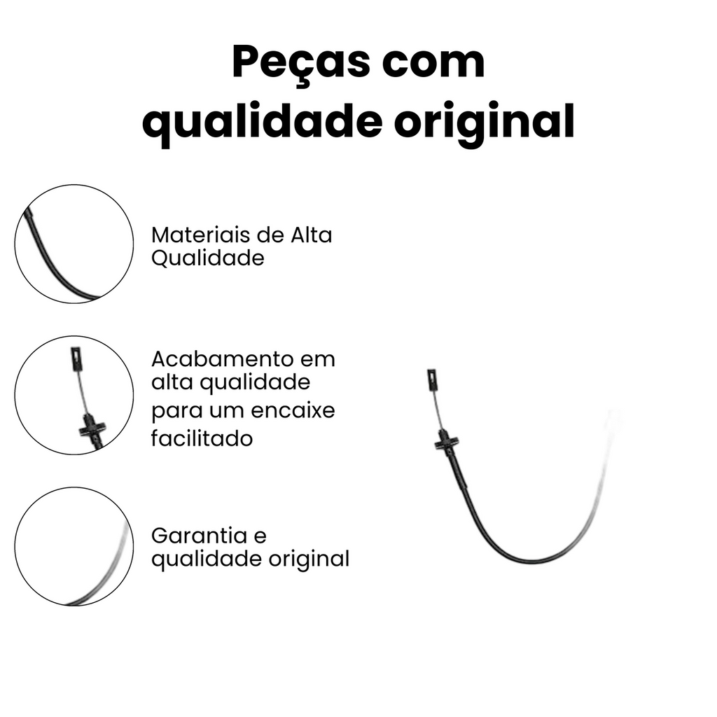 Cabo Embreagem Volkswagen Santana Quantum - Imagem 3