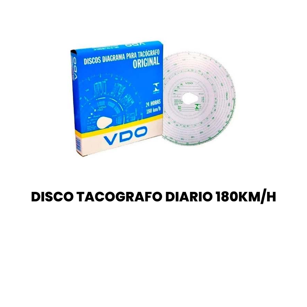 Disco Tacógrafo Diário 180km/h - Ônibus e Caminhões - Imagem 2