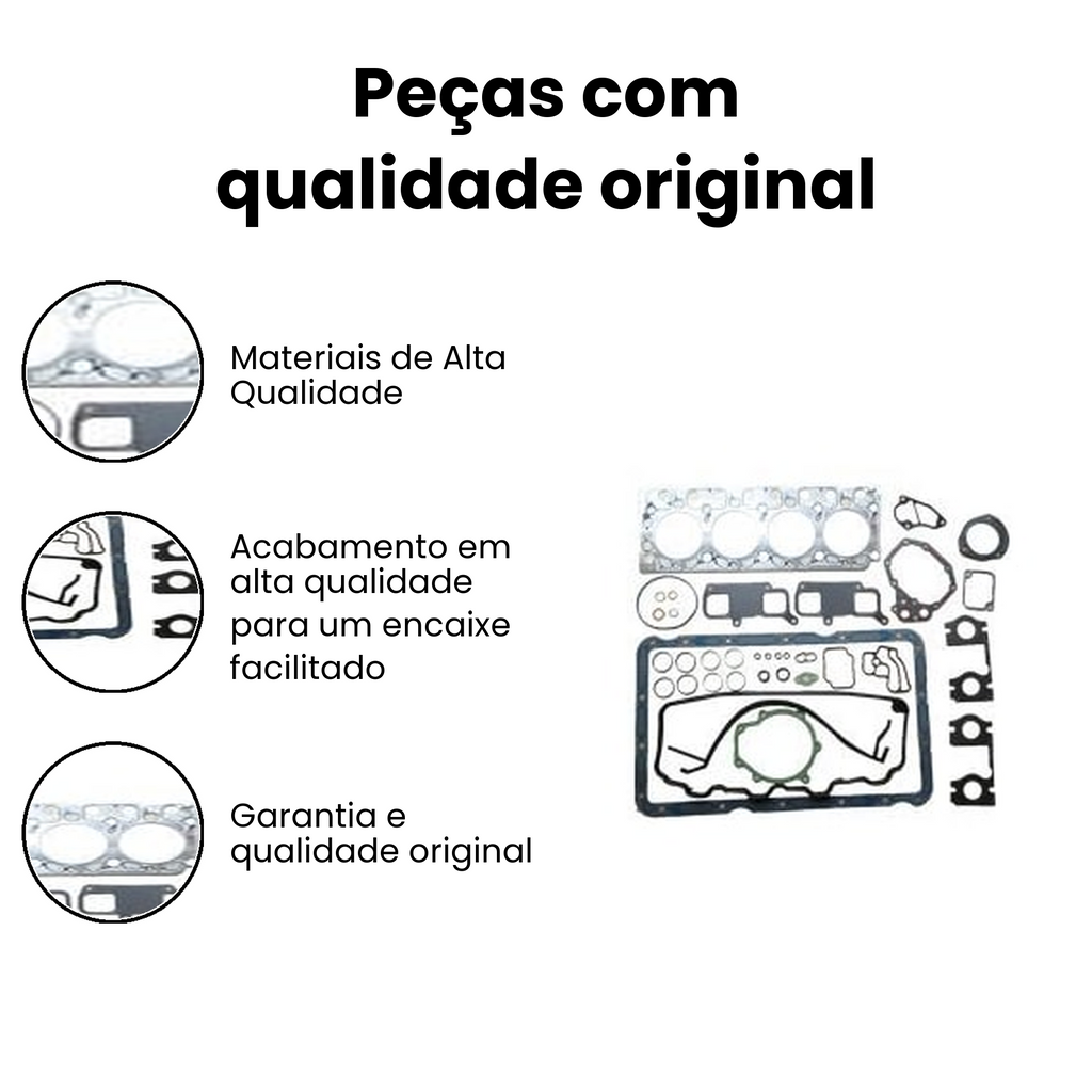 JOGO JUNTA MOTOR SEM RETENTOR Cargo 1317-15190 2000-2008 - Imagem 3