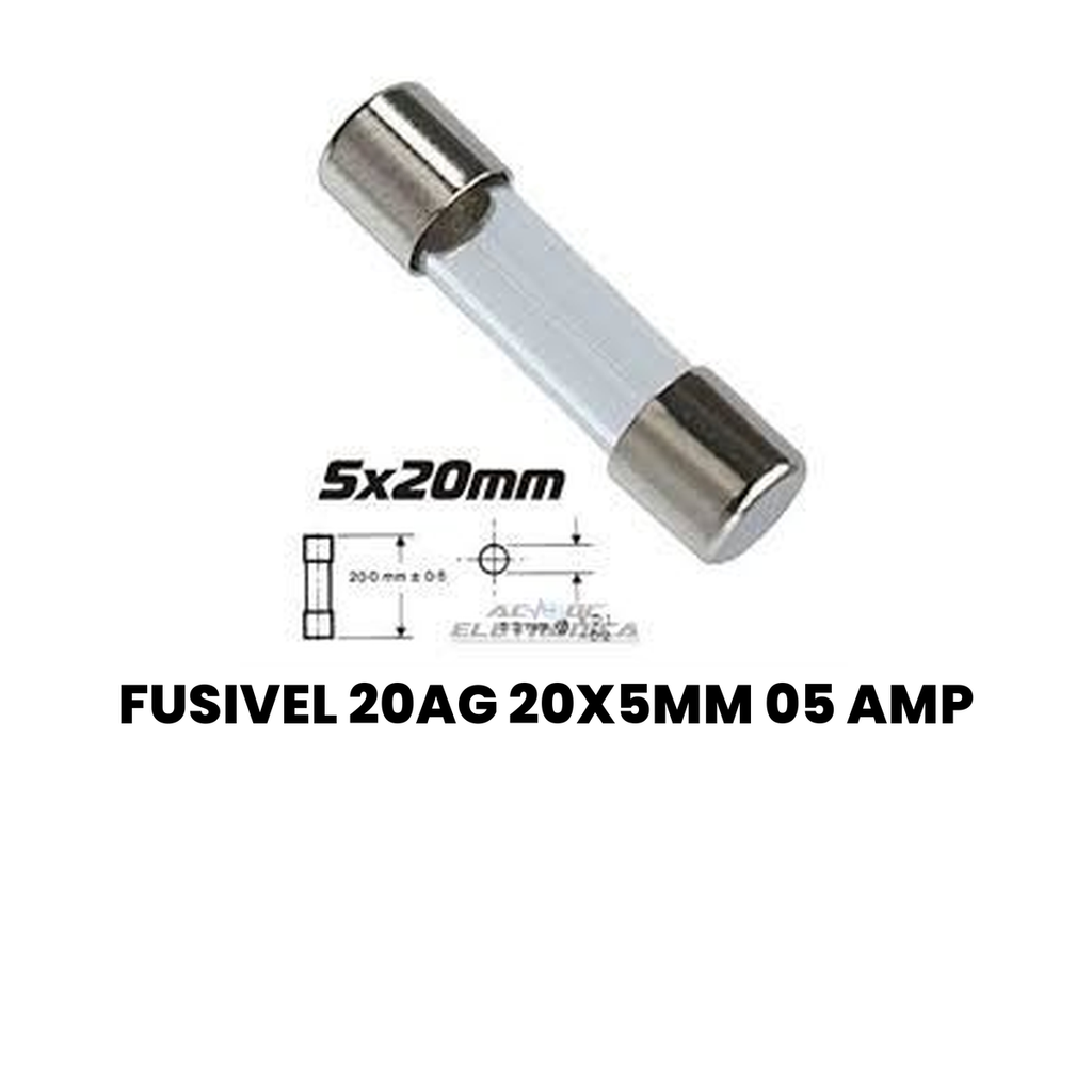 Fusível 20 Ampères 20x5mm 05 Amp - Automóveis e Caminhões - Imagem 2