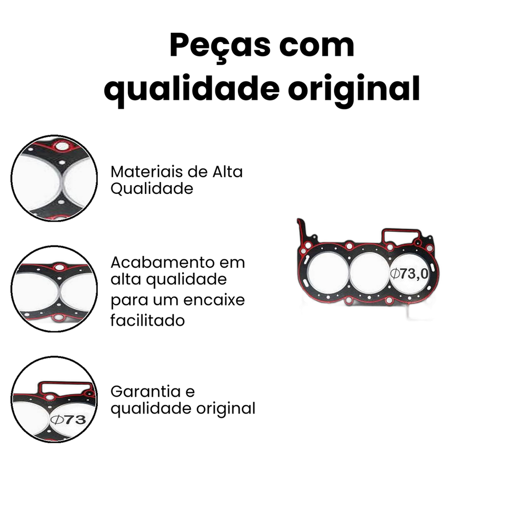 Jogo de Juntas do Motor Sem Retentor Logan Sandero - Imagem 3