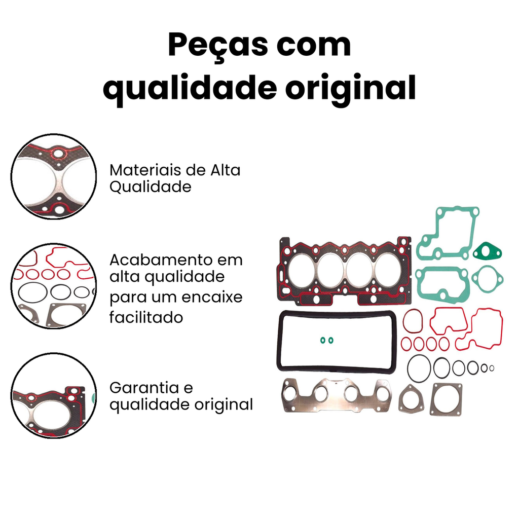Jogo Junta Motor Sem Retentor Hoggar - Imagem 3