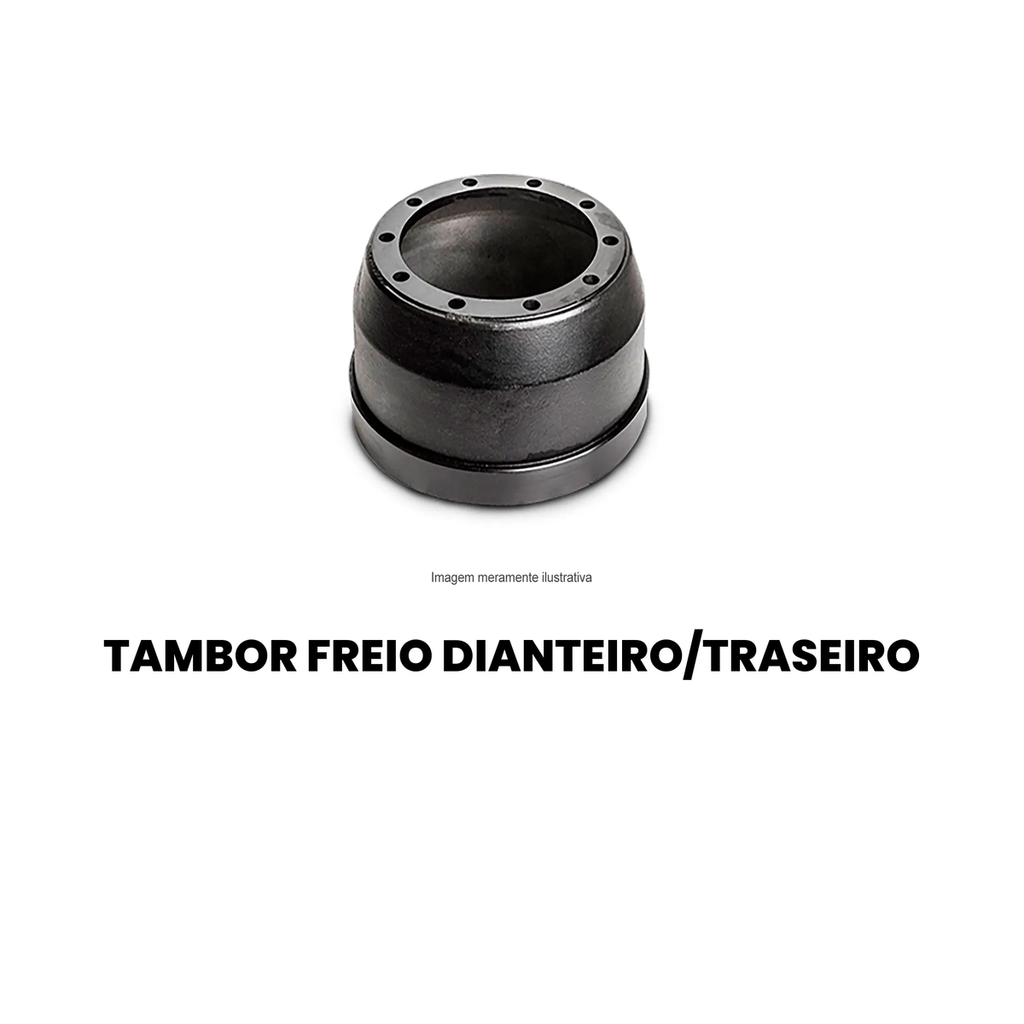 Tambor de Freio Dianteiro/Traseiro L LK - DURAMETAL - Imagem 2