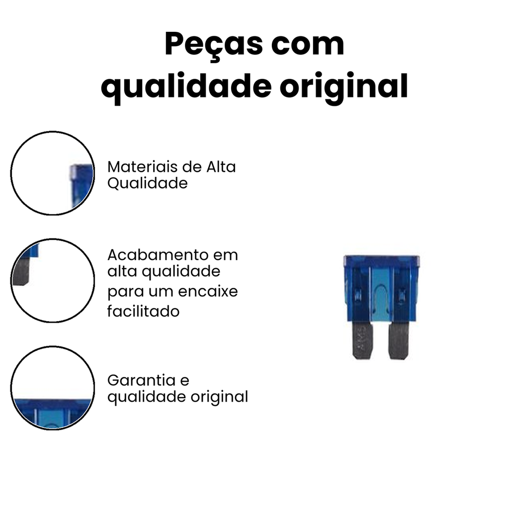 Fusível Lâmina 10 Amperes AMS - Motos e Automóveis - Imagem 3