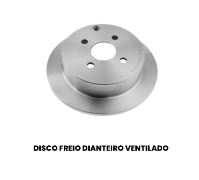 Disco de Freio Traseiro Sólido Corolla HF502 - Imagem 2