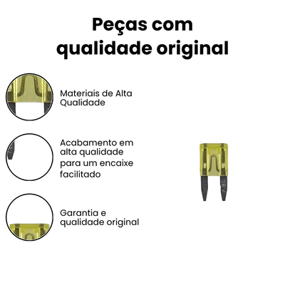 Fusível Mini Lâmina 20A AMS Ducato - Imagem 3