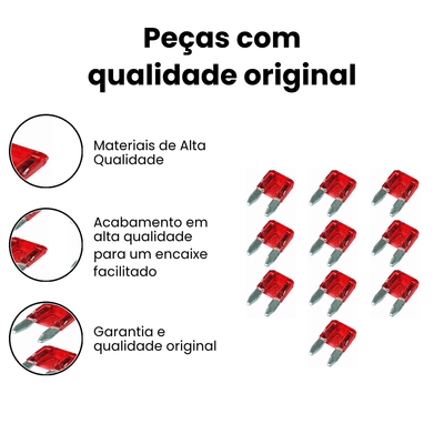 Fusível Mini Perfil Baixo 10 Amp - D PATHFINDER - Imagem 3