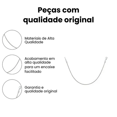 Cabo Tampa Traseira IKS VW Saveiro 1982-1997 - Imagem 2