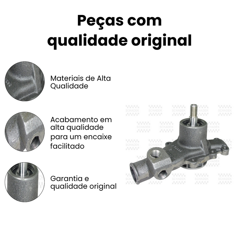 Bomba Água Chevrolet D20 D40 A20 C20 A40 C40 1984-1992 - Imagem 3