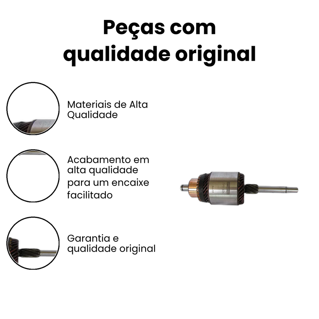 Induzido do Motor de Partida Strada - Automaax - Imagem 3