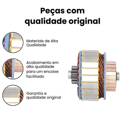 Induzido do Motor de Partida Holland Delivery - AutomaXX - Imagem 3