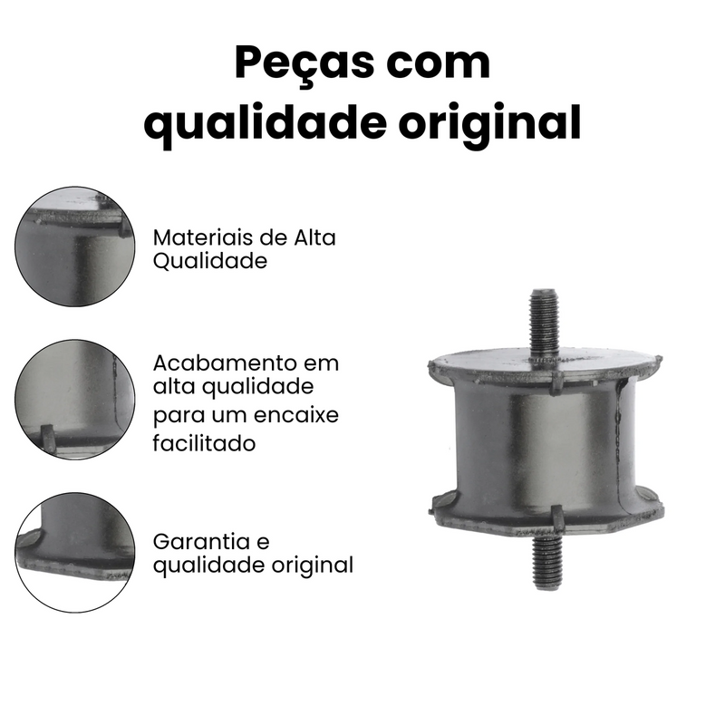 Coxim Motor Esq Chevrolet Chevette 1973-1994 Chevy 1983-1995 - Imagem 3