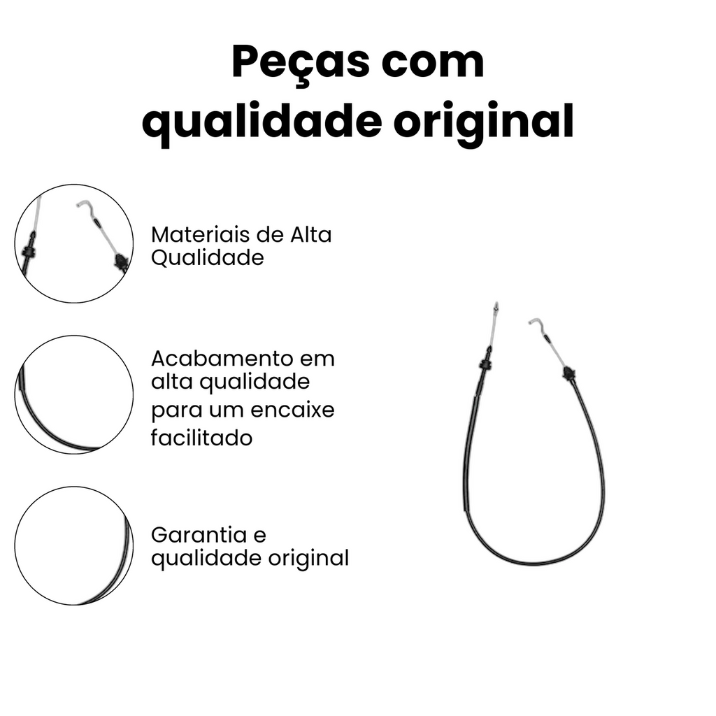 Cabo Acelerador Dianteiro Ford Pampa - Imagem 3