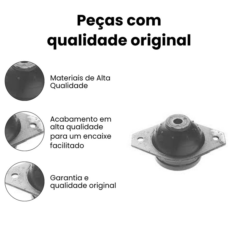 Coxim Motor Dir Esq Fiat Elba 1986 - 1990 - Imagem 3