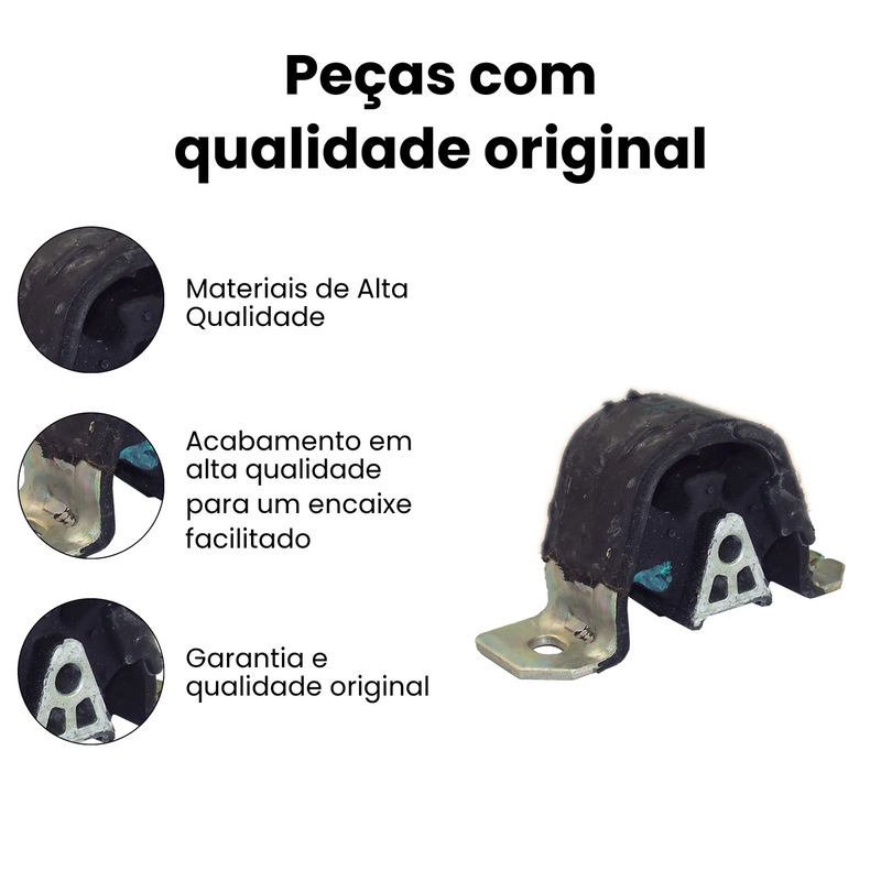 Coxim Motor Tras Chevrolet Corsa 1994-2008 Prisma 2003-2008 - Imagem 3