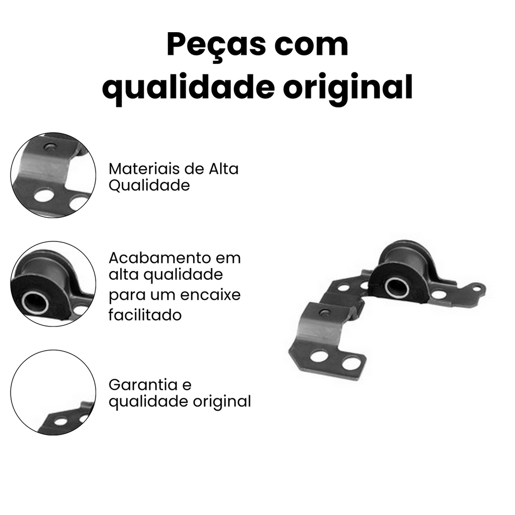 BUCHA BANDEJA DIANTEIRO DIREITO COM BARRA ESTABILIZADORA FIAT 21.1149 - Imagem 3