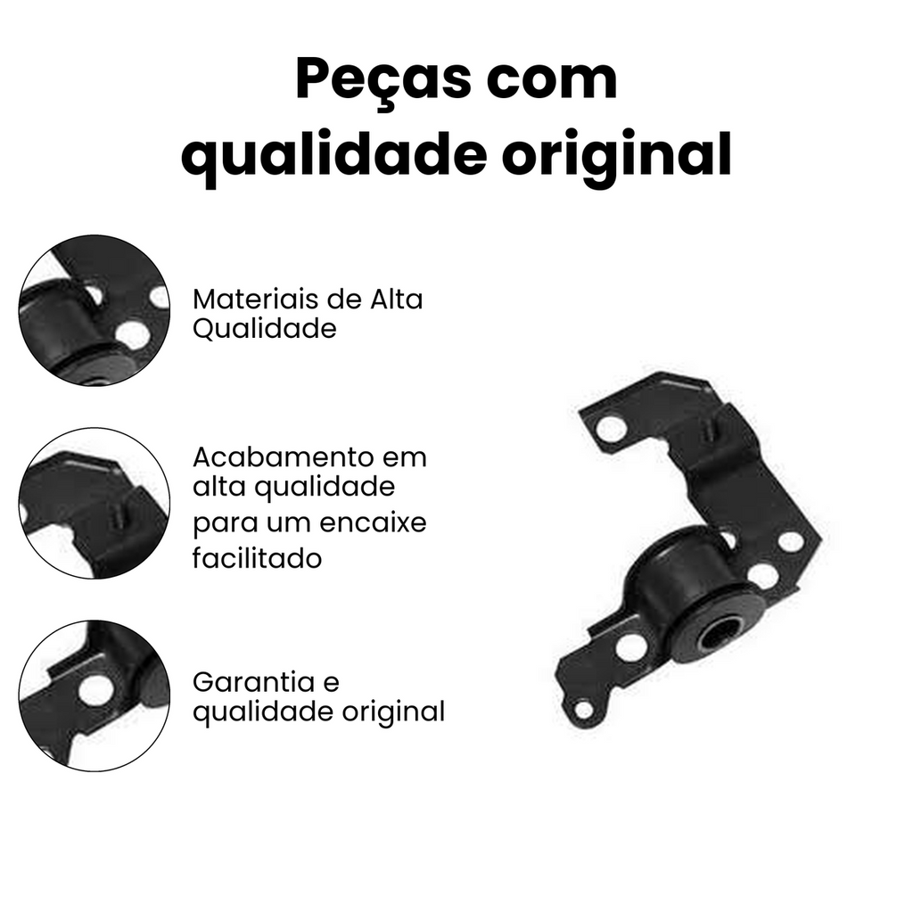 BUCHA BANDEJA DIANTEIRO TRASEIRO DIREITO COM BARRA ESTABILIZADORA FIAT 21.1265 - Imagem 3