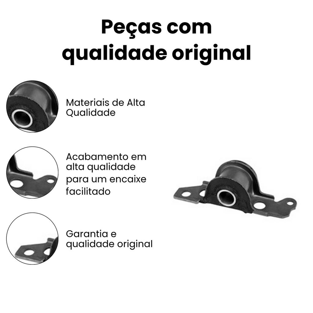 BUCHA BANDEJA TRASEIRA DIREITA SEM BARRA ESTABILIZADORA FIAT 21.1699 - Imagem 3