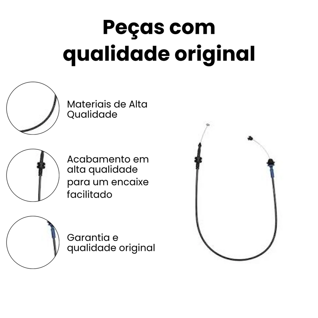 Cabo Acelerador Dianteiro IKS Ford Fiesta Ecosport - Imagem 3