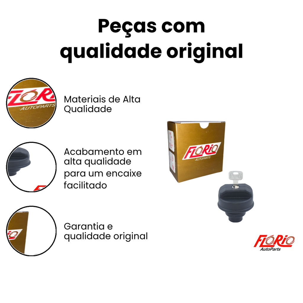 Tampa Tanque Combustível com Chave Kadett Corsa - Imagem 3
