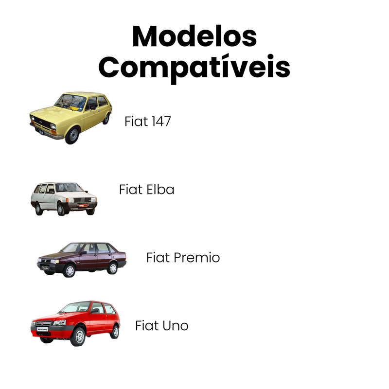 Coxim Tras Dir Esq Fiat 147 76-86 Uno 85-95 Elba Premio 86-9 - Imagem 4