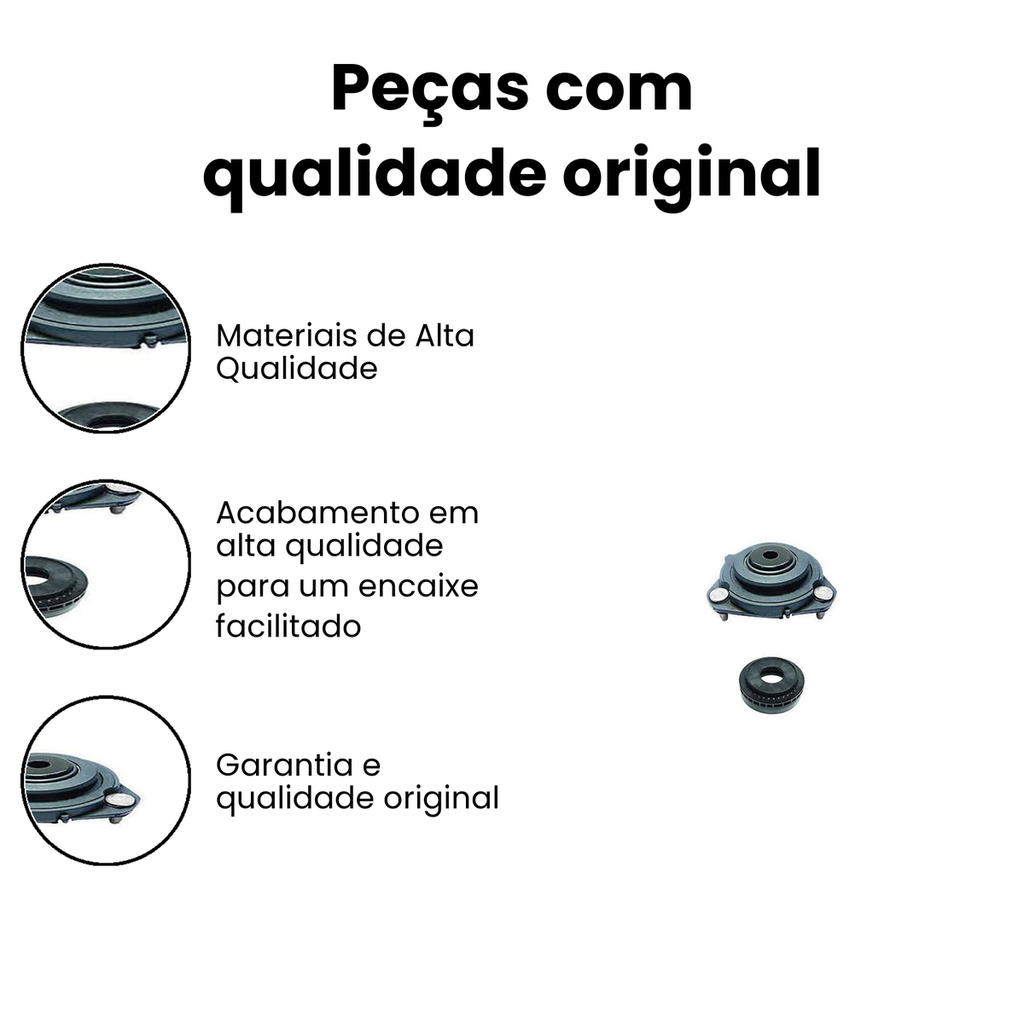 Coxim Amortecedor Dianteiro (D/E) Ecosport Fiesta - Imagem 3